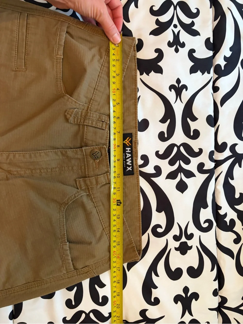 HAWX Men's Utility Work Pants in Brown
